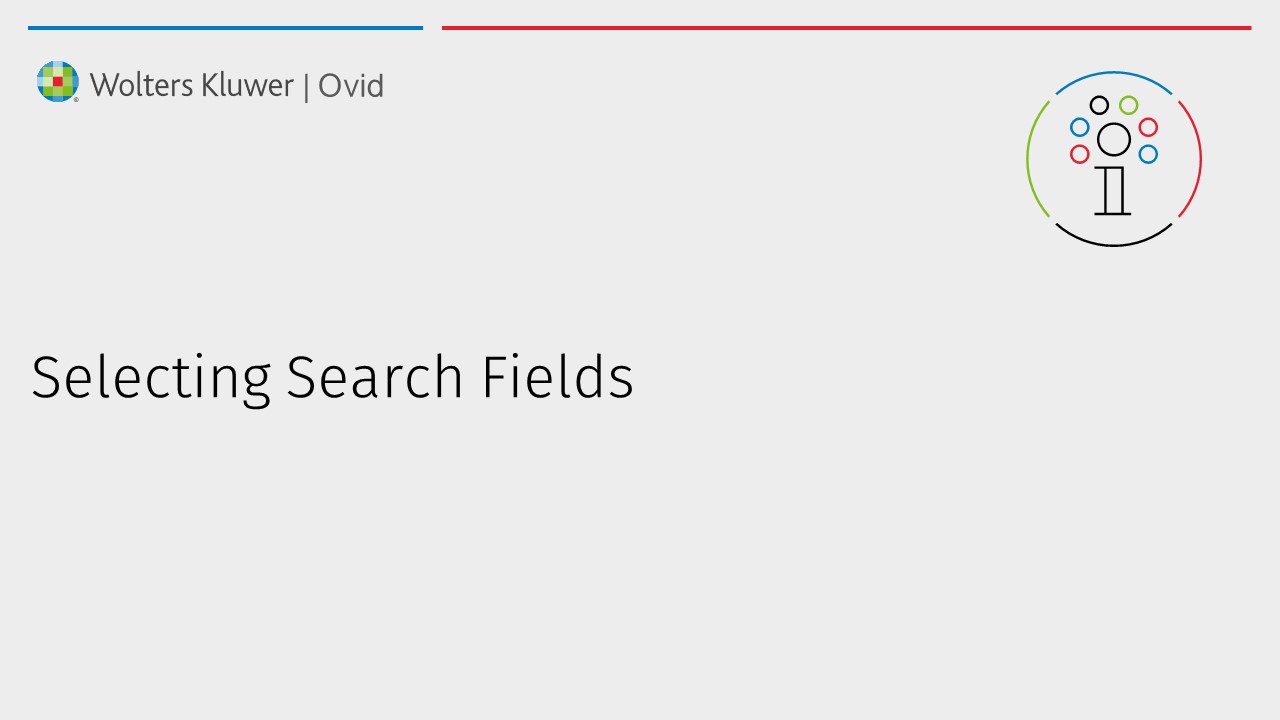 Selecting your favourite search fields
